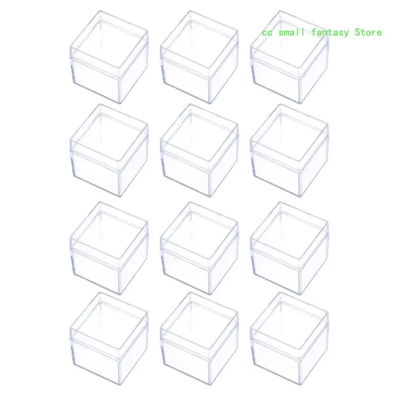 

R3MA 12pcs Clear Candy Box Jewelry Bracelet Storage Supplies