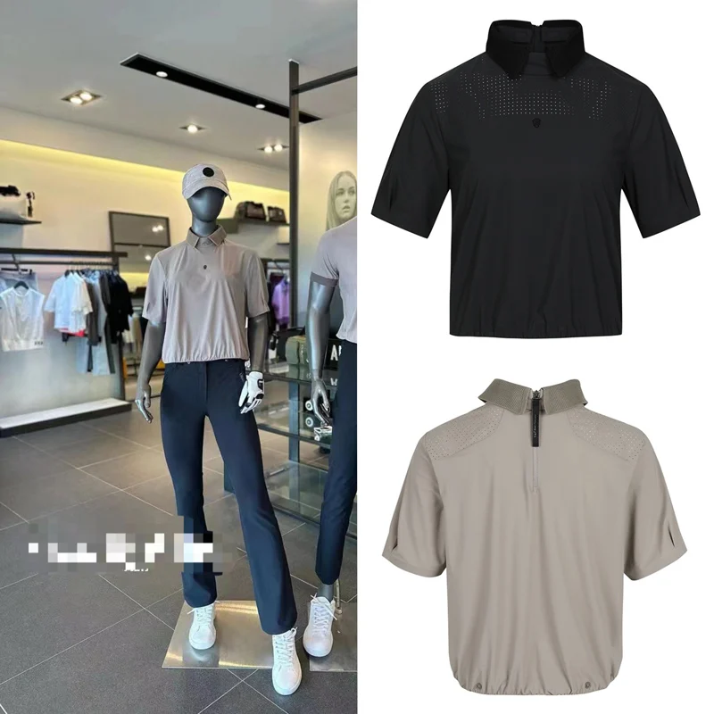 

Women's Golf Apparel Korean Short Sleeve T-shirt Summer New Sports Quick Dry Breathable Polo Top