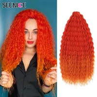 ariel curl deep wave twist crochet hair natural synthetic afro curls crochet braids ombre braiding hair extensions for women