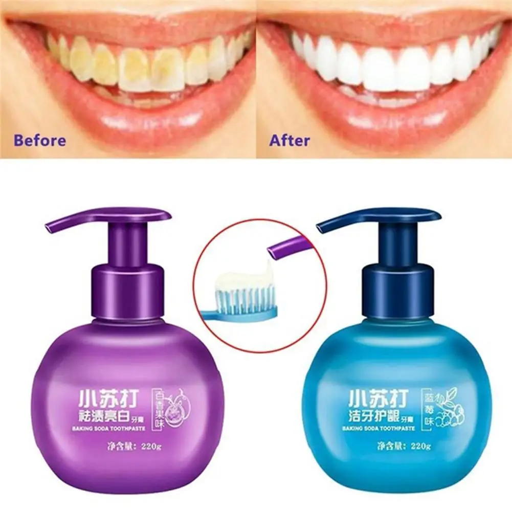 

Soda Toothpaste Teeth Cleaning Whitening Toothpaste Yellow Teeth Removing Tooth Stains Oral Cleaning Hygiene Fruit Toothpaste