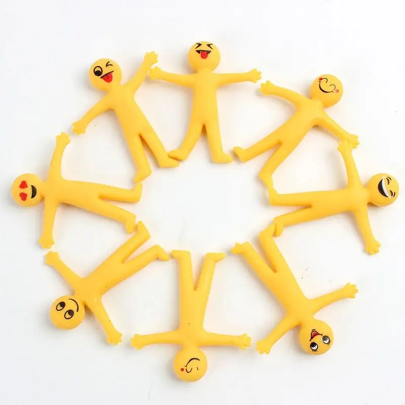 8-20 шт. забавный маленький человечек мягкие игрушки-непоседы анти-тресс для