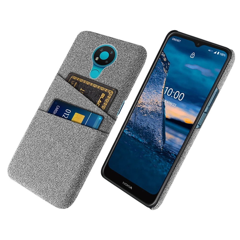 

Nokia 3.4 For Nokia 3.4 Case Luxury Fabric Dual Card Phone Cover For Nokia 3.4 Nokia3.4 Cases Coque for Nokia 3.4 TA-1288 Fundas