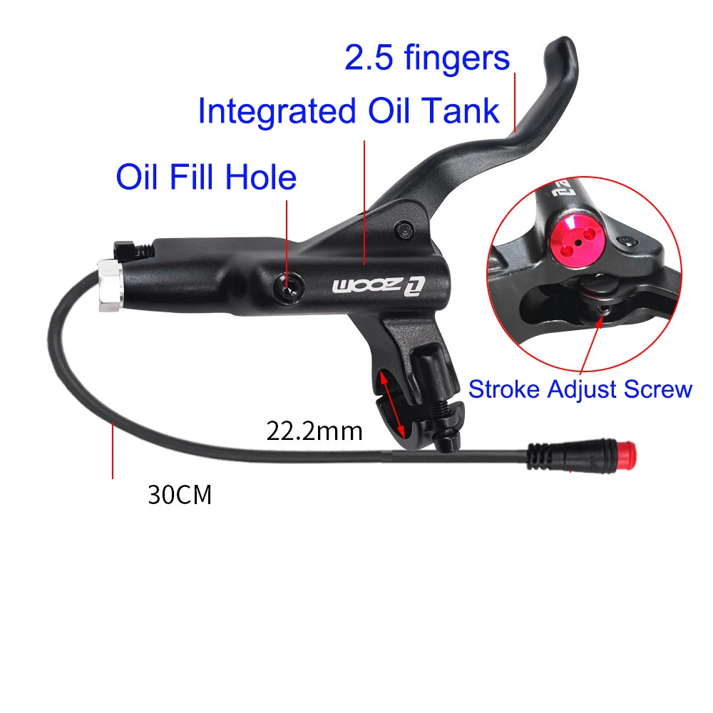 ZOOM E-Bike Тормоз HB875E Электрический складной велосипед 2-поршневой гидравлический