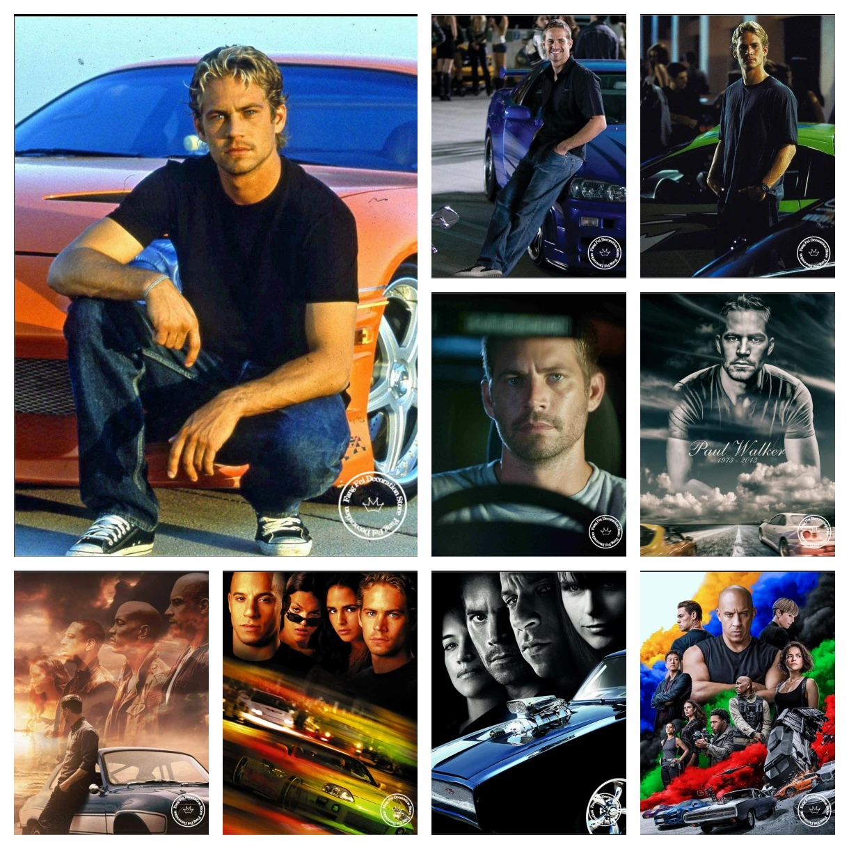 

Movie Star Paul Walker Diamond Embroidery Painting Fast Furious Film Poster Cross Stitch Mosaic Picture Crystal Craft Home Decor