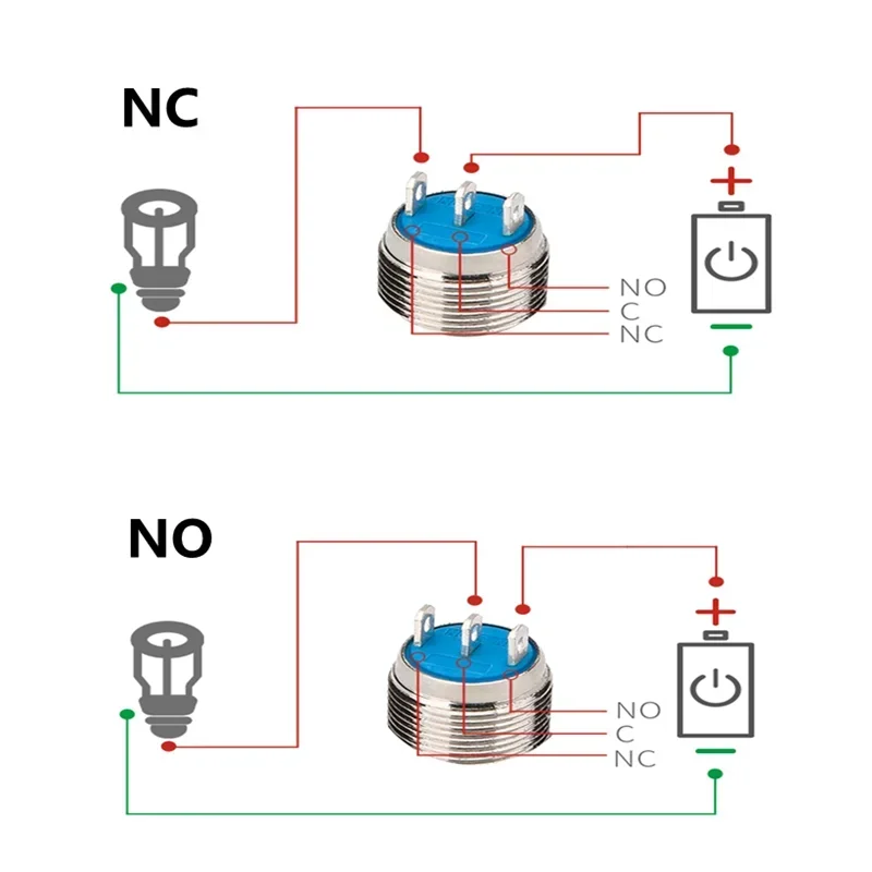 10 шт. 12 мм металлический кнопочный переключатель самоблокирующийся