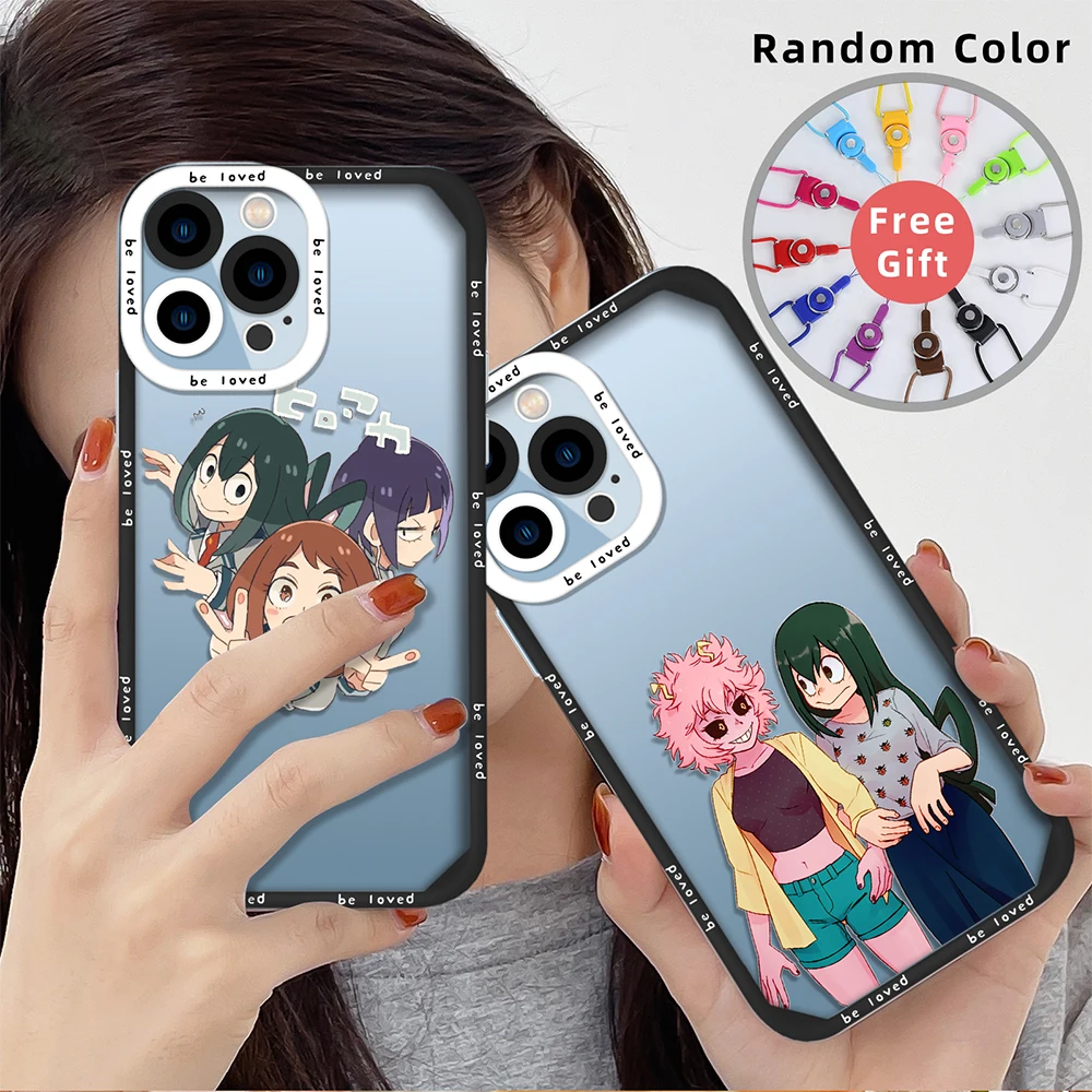 

My Hero Academia Silicone Phone Case for iPhone 13 14 11 12 Pro Max Mini XS XR X 7 8 Plus Shockproof Back Coque Transparent Case