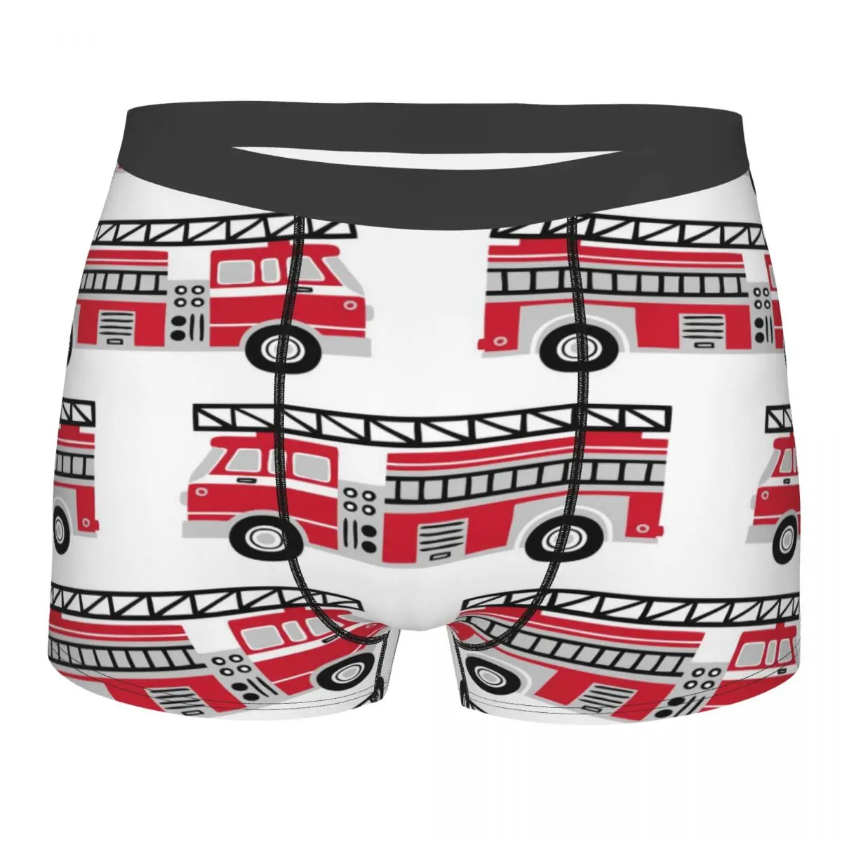 

Boxer Men Shorts Underwear Male Hand Drawn Fire Trucks Boxershorts Panties Underpants Man Sexy