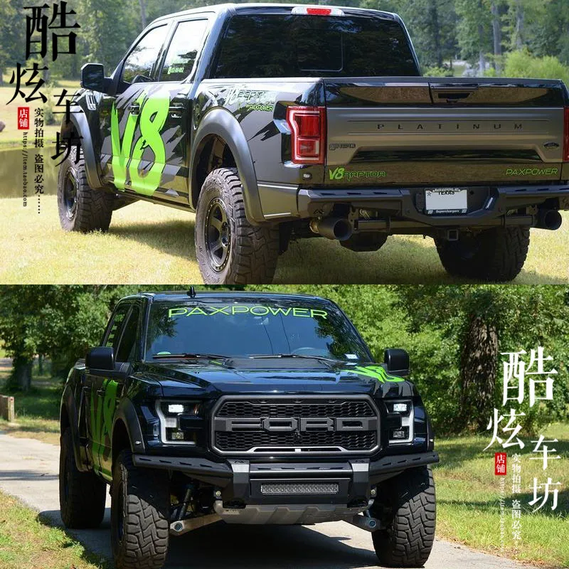 

New Custom Sports Car Sticker Vinyl Foil FOR Ford Raptor F150 Body Decoration Car Foil Accessories