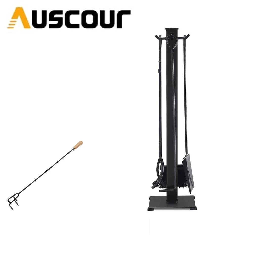 

Fireplace tools, shovels, hooks, tongs, brushes, iron ovens, four-piece sets of family tools