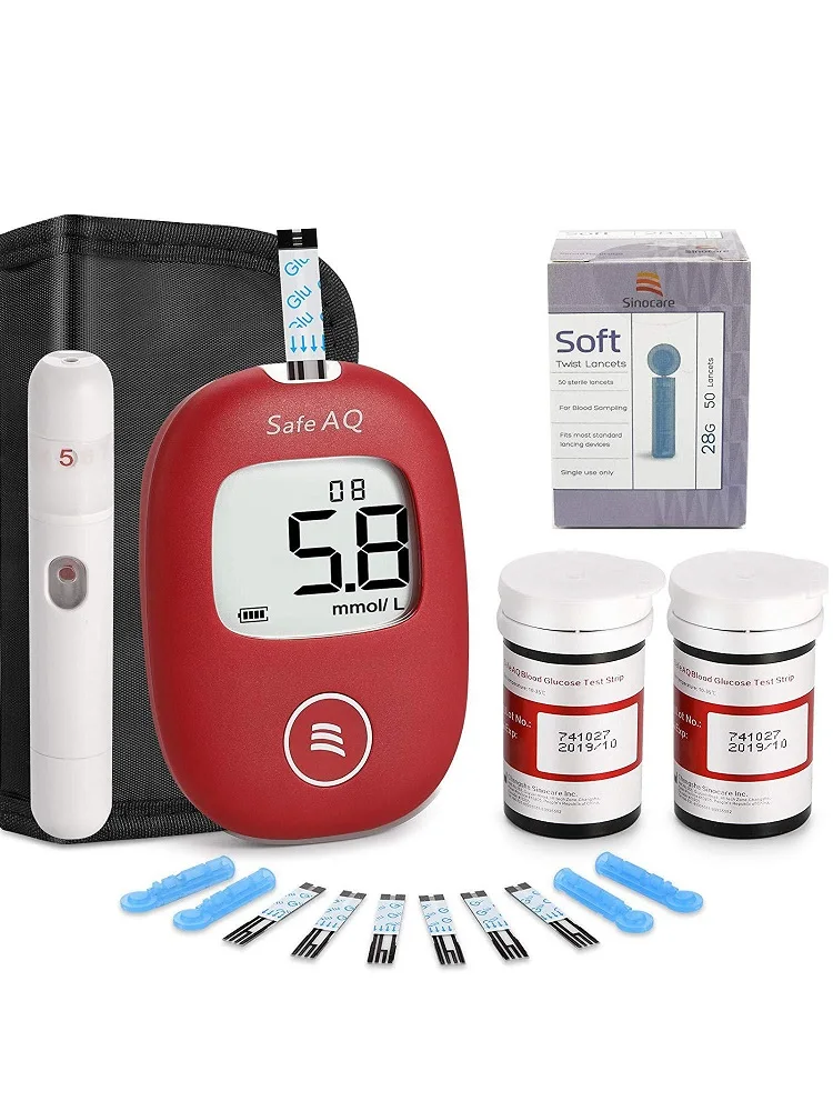 

SINOCARE safe AQ Glucometer medical equipment glucometer test strips glucometer hot sale home care