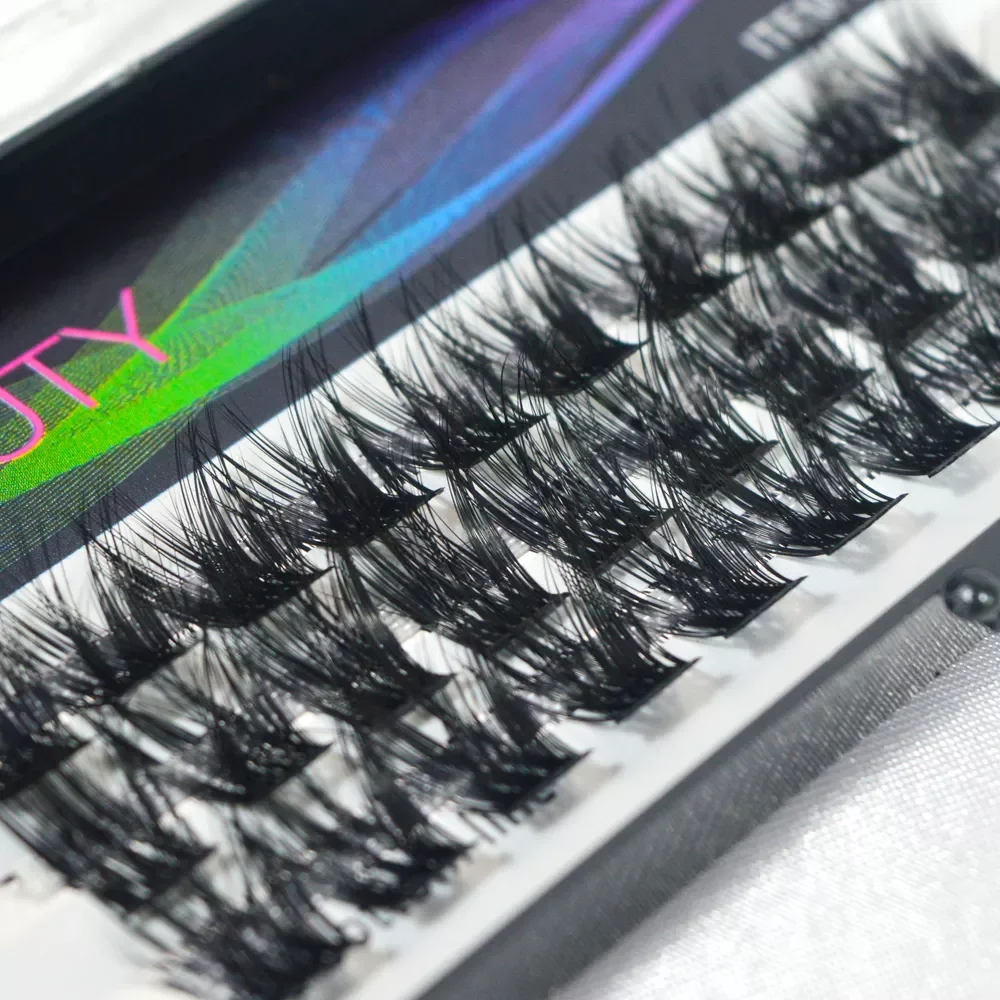 

NEW Russian Volume Beam Eyelashes Segments Natural Eye Lash DIY 30 Cluster Eyelashes Segment Lashes ресницы ласточкин хвост