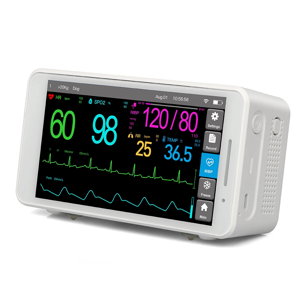 

SV1 Portable Vet Multi-parameter Patient Monitor Animals Medical Equipment Veterinary Monitor