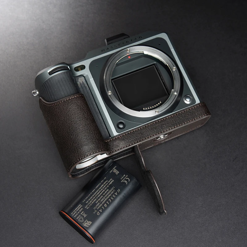 

Защитный чехол для корпуса hasselblad X1D X1D2 II 50C, чехол из натуральной воловьей кожи с основанием для фотокамеры ручной работы
