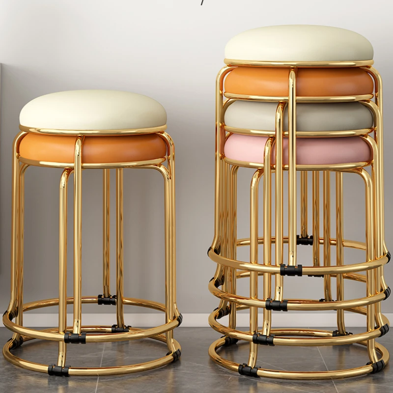 Штабелируемые обеденные стулья мини-табурет банки 4 шт. таaboret дизайн табурет