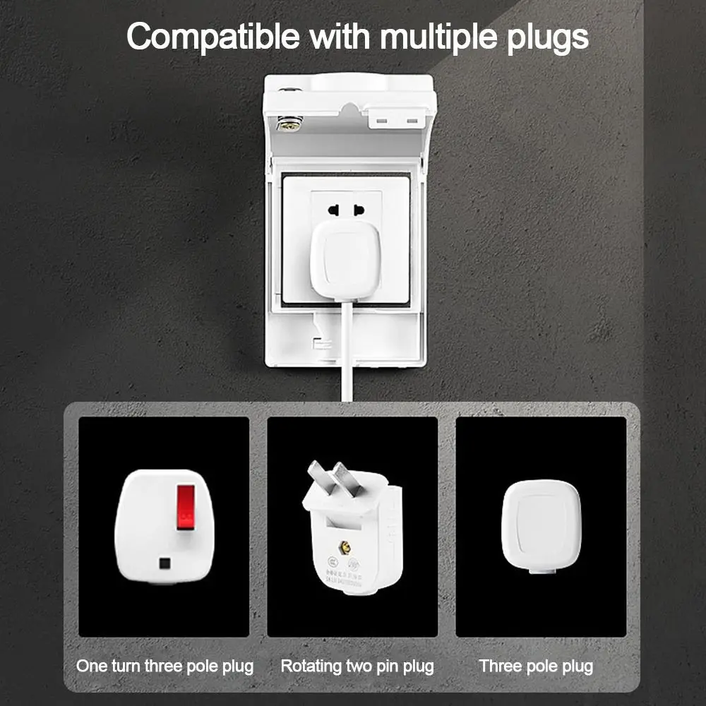 Самоклеящаяся защитная крышка переключателя Запираемая пластиковая розетка