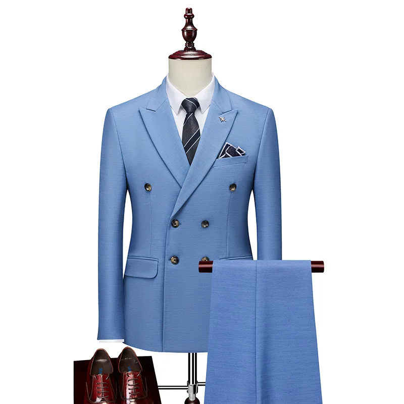 

Custom Made Groomsmen Pattern Groom Tuxedos Shawl Lapel Men Suits Wedding Best Man SA06-7599