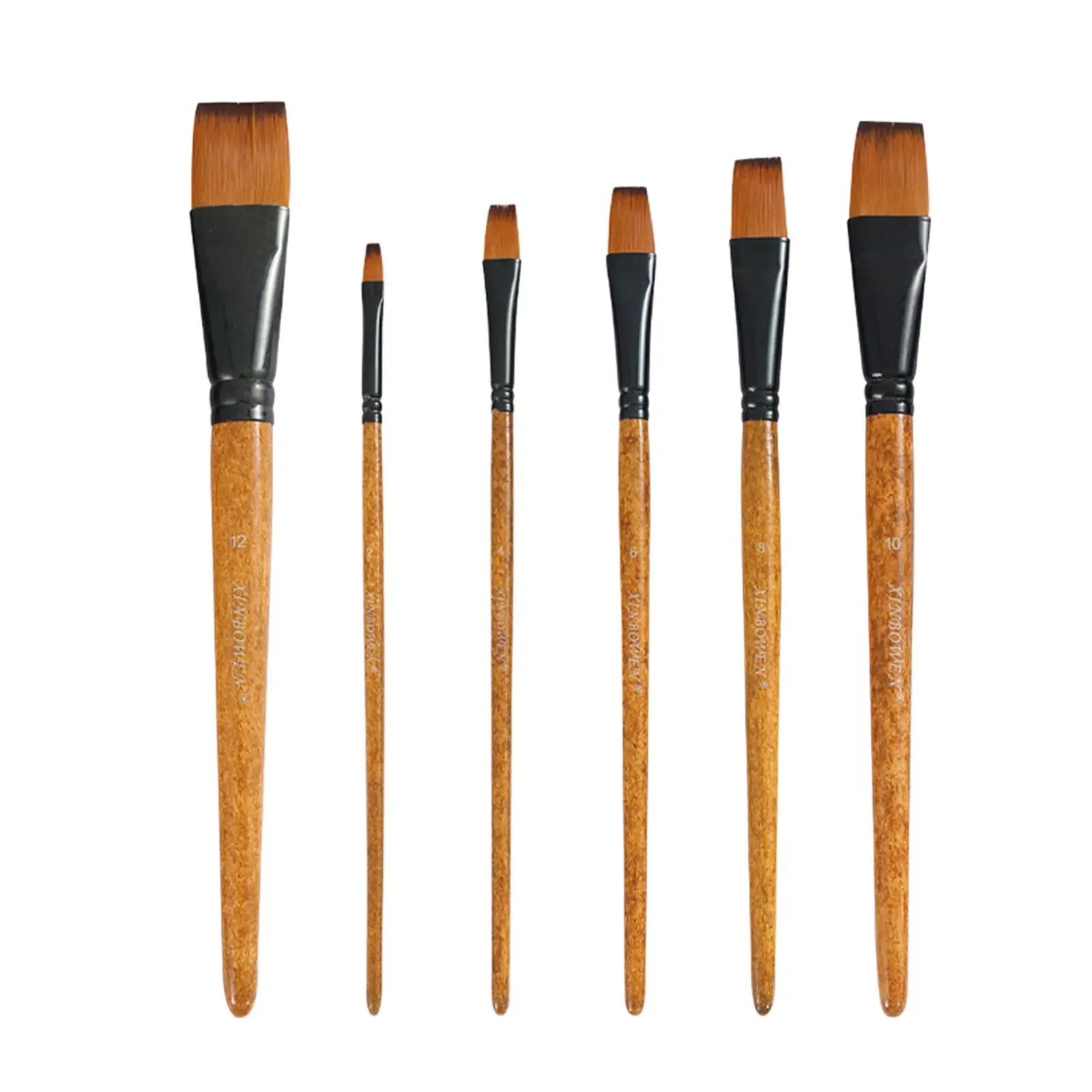 

6 Pieces Artist Paintbrushes Soft Bristles Multi Tips Painting Fine Detail for Art Painting Tools Amateur Drawing