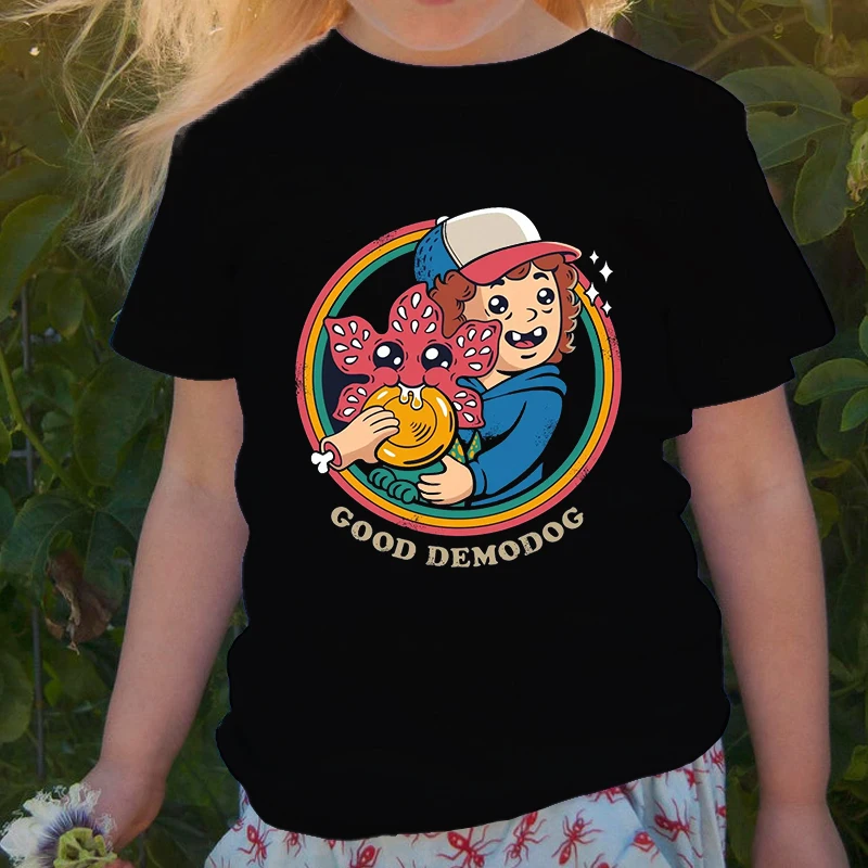 

Детские футболки с героями мультфильмов «очень странные дела», детская одежда для мальчиков и девочек, детская футболка 4 сезона с Энканто «...