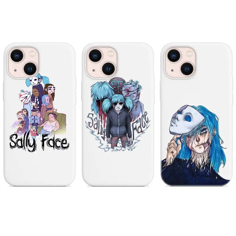 

sally face game Phone Case Candy Color for iPhone 6 7 8 11 12 13 s mini pro X XS XR MAX Plus