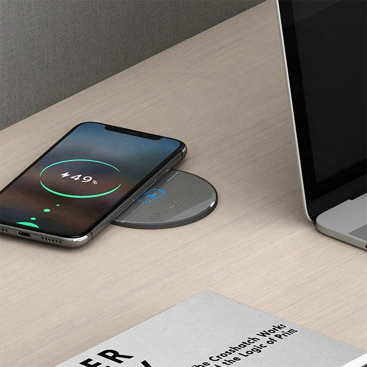 

Embedded Hidden Furniture Build in Desktop Usb 15W Quick Qi Mobile Phone Wireless Charger