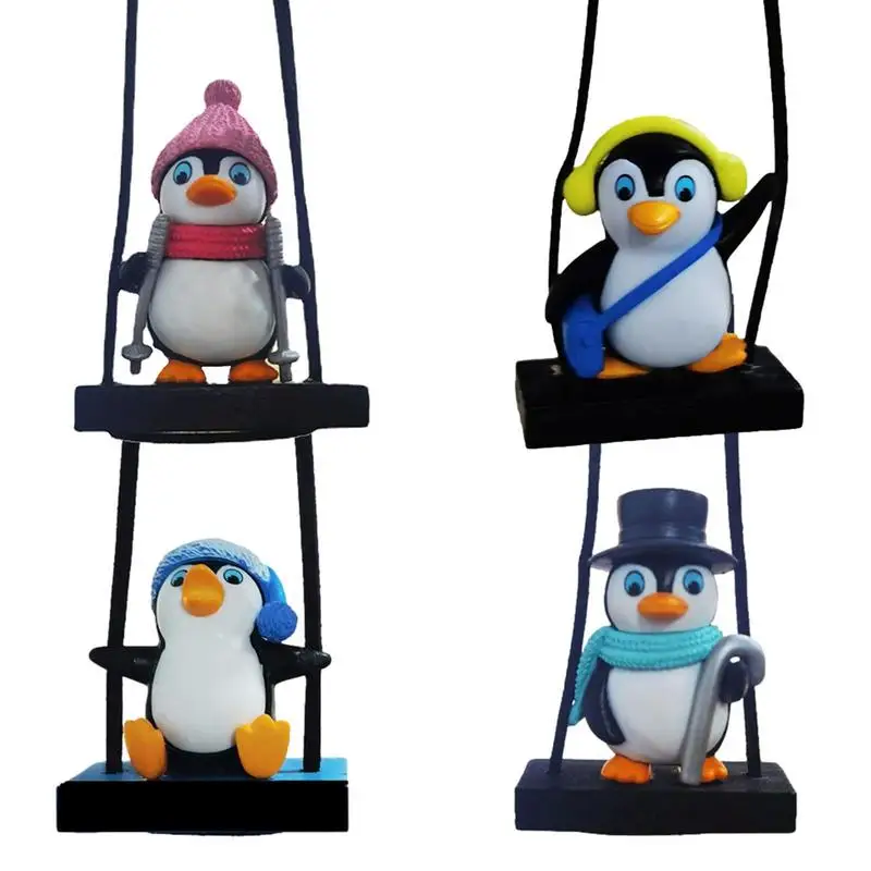 

Автомобильные качели в виде пингвина из смолы, автомобильный кулон в виде пингвина на зеркало заднего вида, декоративные аксессуары для автомобильного зеркала, подвеска-талисман, декор для зеркала заднего вида