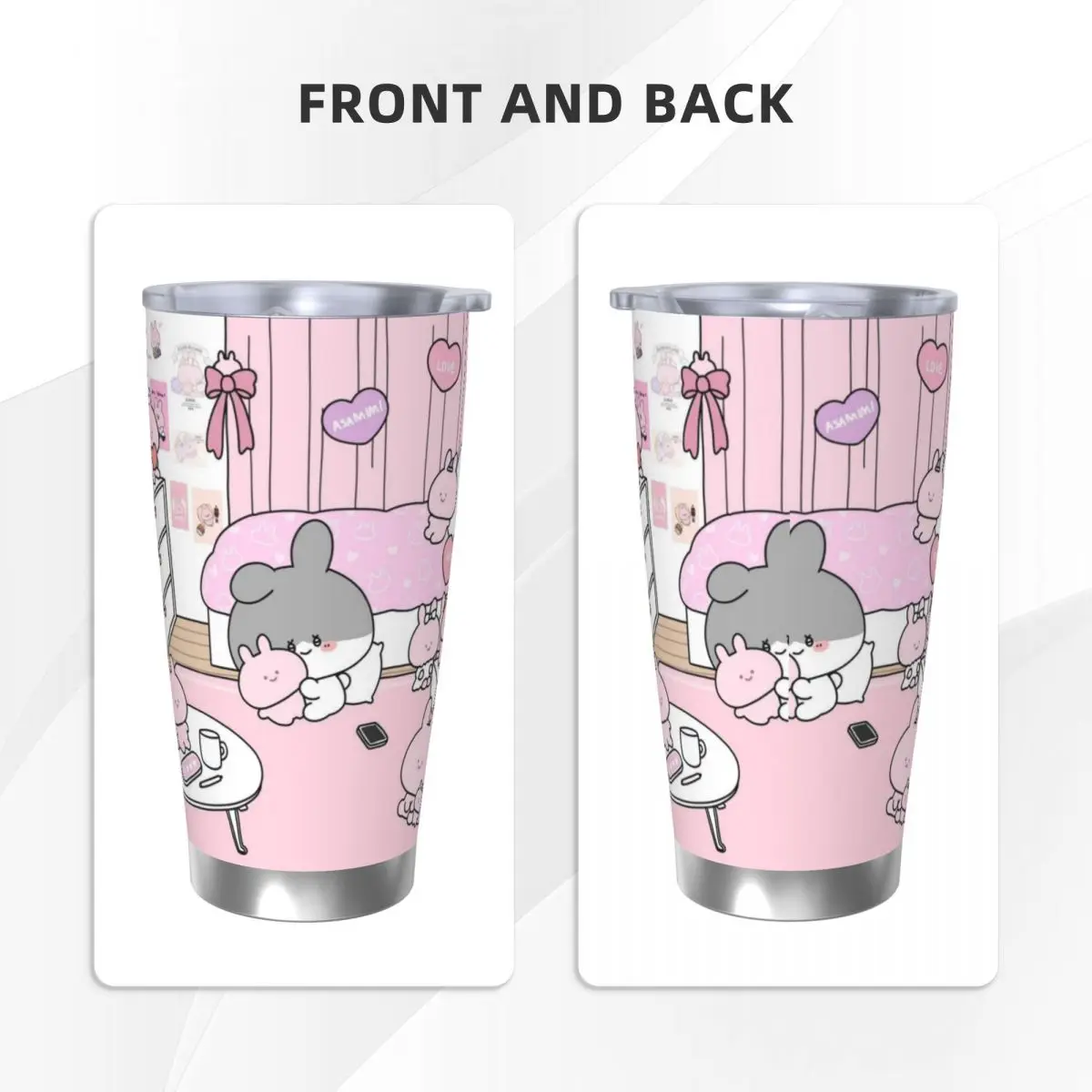 Asamimichaan милые Asamimi 20 унций из нержавеющей стали с изоляцией термокофейная