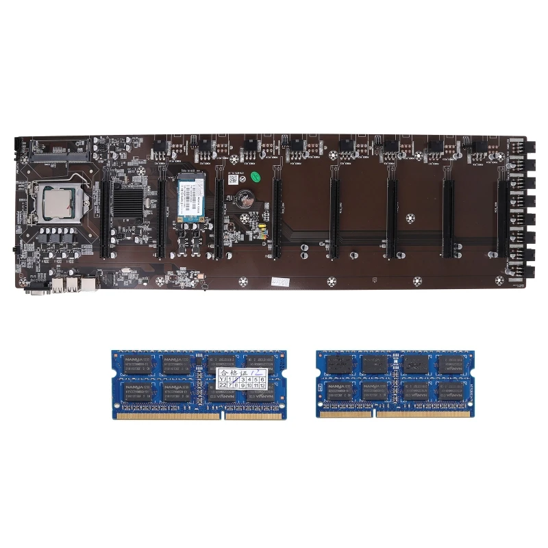 

ETH-B75 8 PCIE слоты для карт Поддержка 847 B85 шаг 65 мм Майнинг материнская плата DDR3