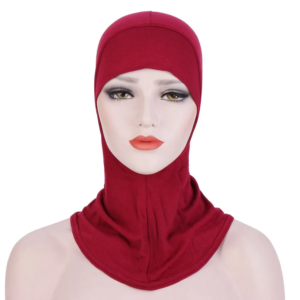 

Cover bottoming Headband Hat Women's Islamic Under Scarf Ready to Wear Muslim Full Cover Inner Hijab Caps Soft Bonnet
