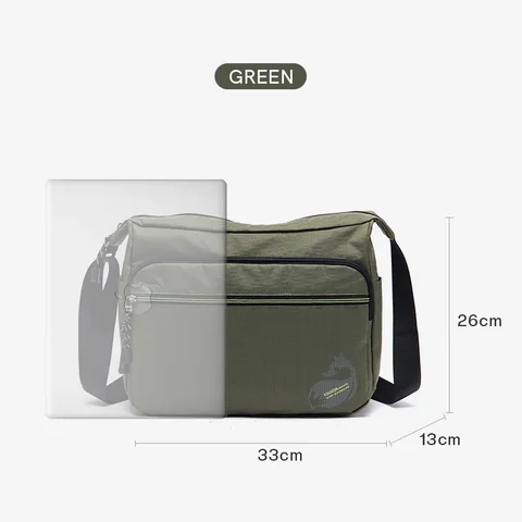 EPOL женская сумка через плечо 2025 модные легкие водонепроницаемые сумки через плечо большие модные сумки унисекс из ткани Оксфорд 3033-06