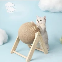 interactive cat scratcher board kitten sisal rope ball scratch paws pet grinding scratching cat toy for funny scratcher toys