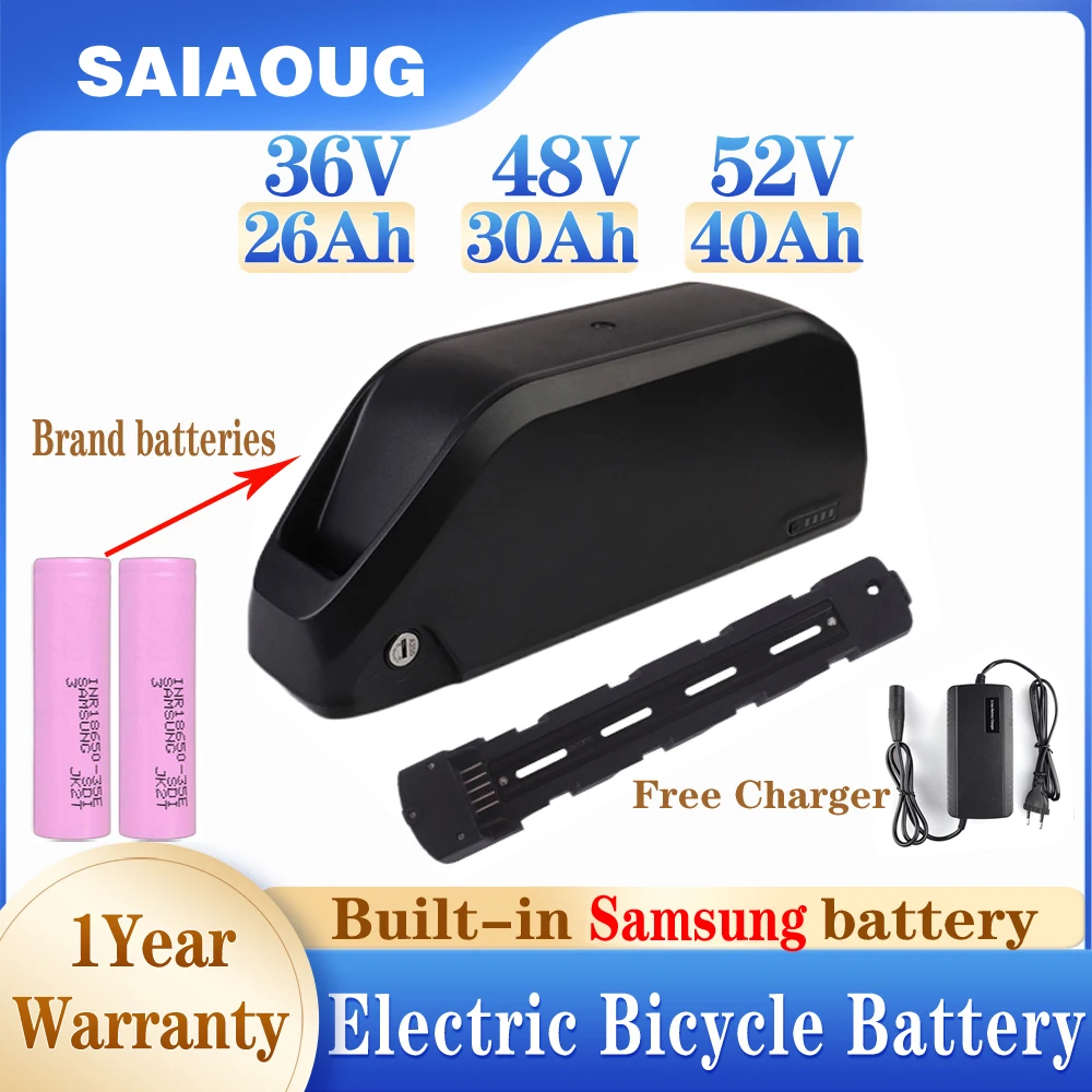 

36V 48V 52V 20ah 30ah 35ah 40ah 50ah Ebike Elektrische Fiets Accu Akku Battery Lithium Batterij Bafang 2000W Hailong Battery