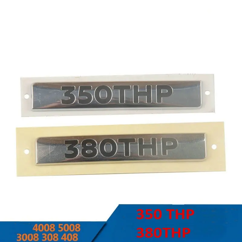 

Apply to Peugeott 4008 5008 308 408 Leaf plate label Rear tail mark 380THP 350THP Displacement standard Auto Logos