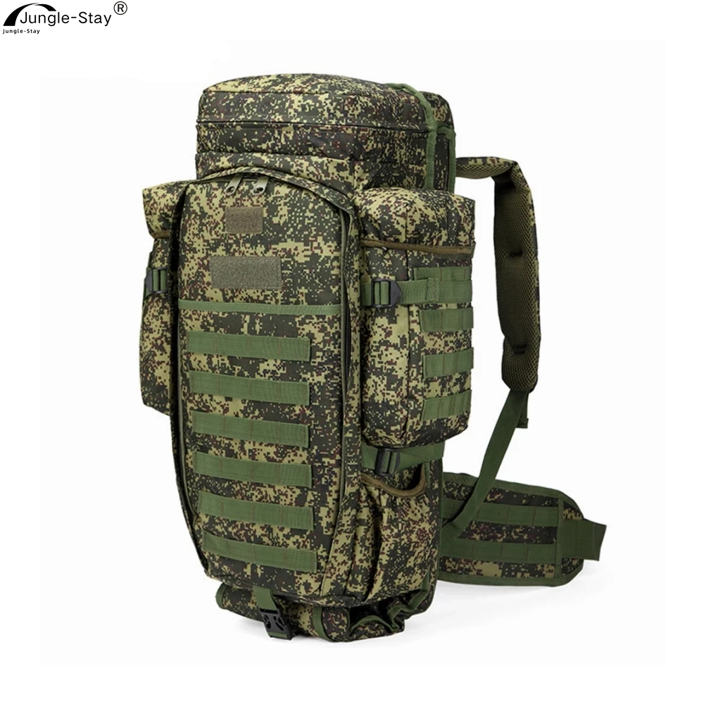 Outdoor Combination Tactical Backpack 70L Hunting Backpack With Gun Holder Army Fans Multi-Functional Knapsack Hiking Ruckpack