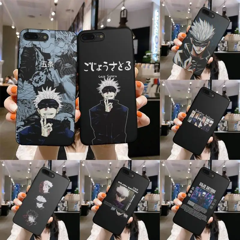 

Jujutsu Kaisen Gojo satoru Phone Case fundas shell cover for iphone 6 6s 7 8 plus xr x xs 11 12 13 mini pro max