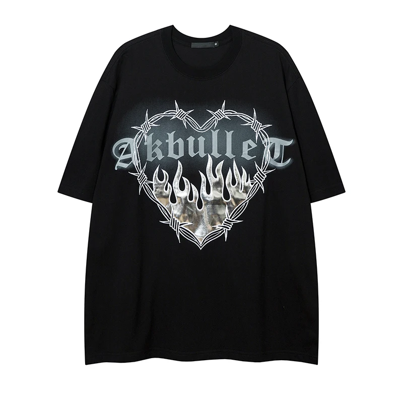 

Мужская футболка, летняя новая мужская одежда, Повседневный пуловер, верх, Мужская футболка большого размера с принтом в стиле Харадзюку