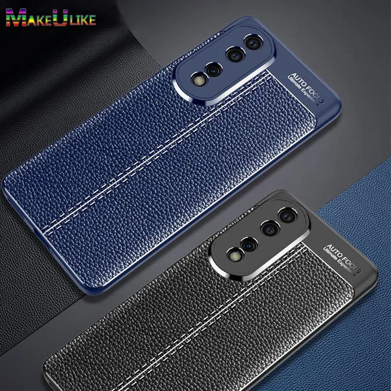 

Soft Phone Case for Honor 80 Pro Case Leather Grain Silicone Shockproof Back Cover for Huawei Honor 80Pro 80 SE Pro 80SE Case