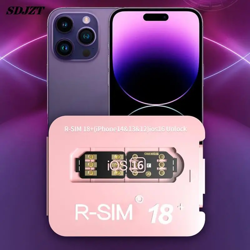 

For R-SIM18+ Dual-chip CPU Auto-Unlocking Card Sim Card Sticker For Iphone 14~6 Series 5G Version IOS16 RSIM