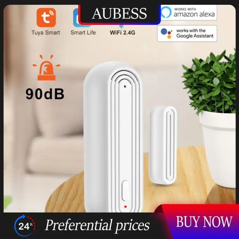 

AUBESS Tuya WiFi Smart Door Sensor Door Open Closed Detectors Smart Home Security Protection Alarm System Smart Life APP Control