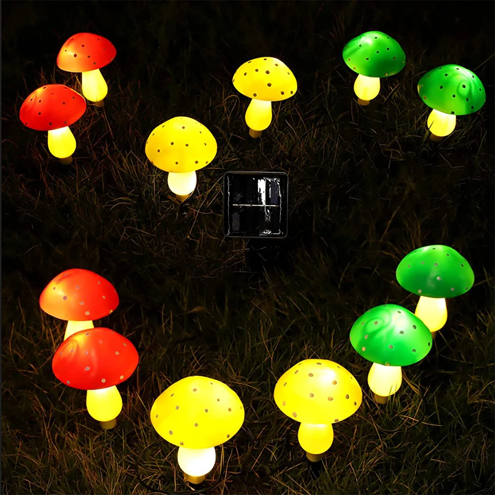 

Spike Light Outdoor Mushroom Cordless Solar Lawn Lamp Landscape Lighting