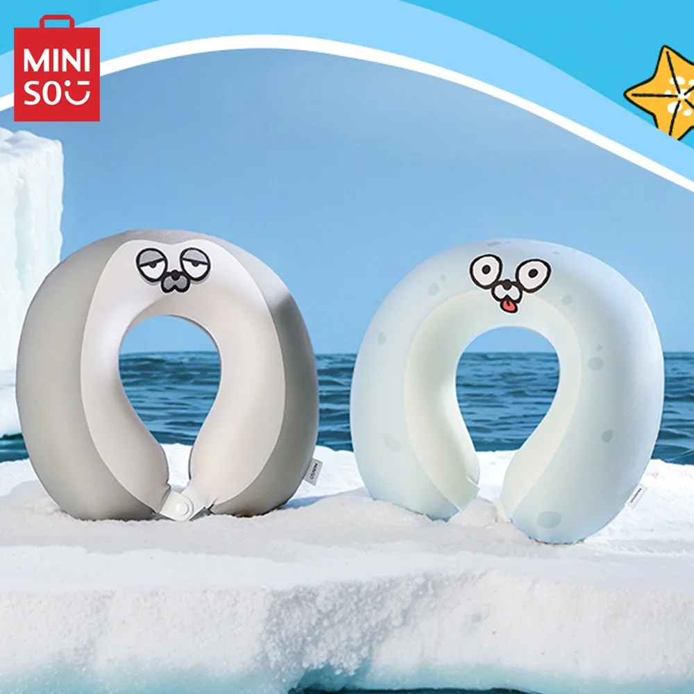 MINISO Sealook плюшевая U-образная подушка аниме мультфильм Милая дорожная портативная