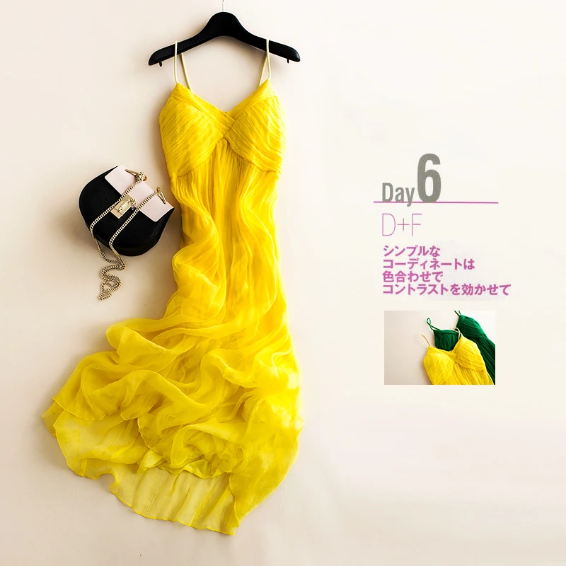 Summer Beach Dress for Women Sleeveless Sexy Dress Woman Clothes 100% Real Mulberry Silk Dresses 2023 Vestidos Para Mujer LM1361
