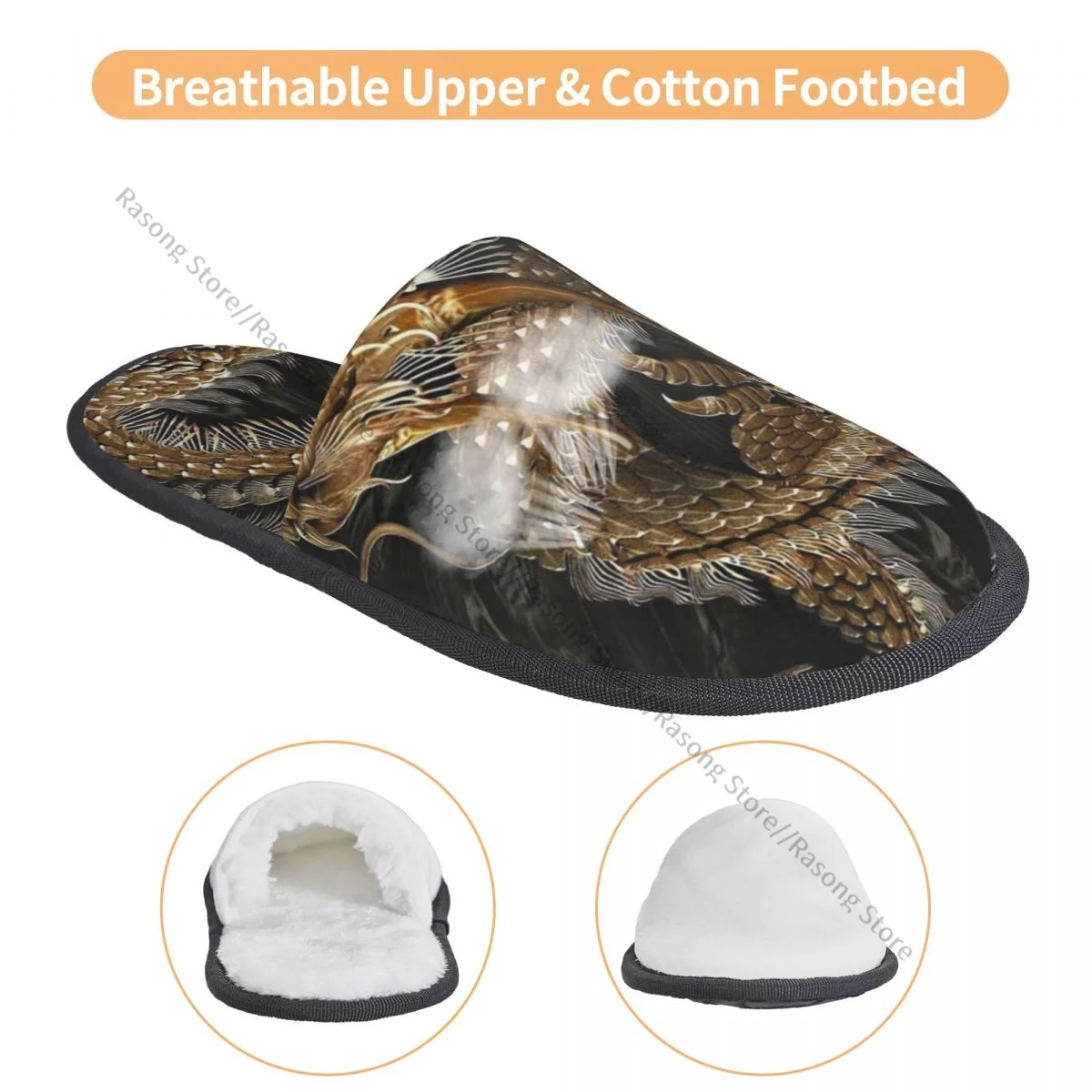 Зимние Нескользящие тапочки на плоской подошве для мужчин и женщин мягкие теплые