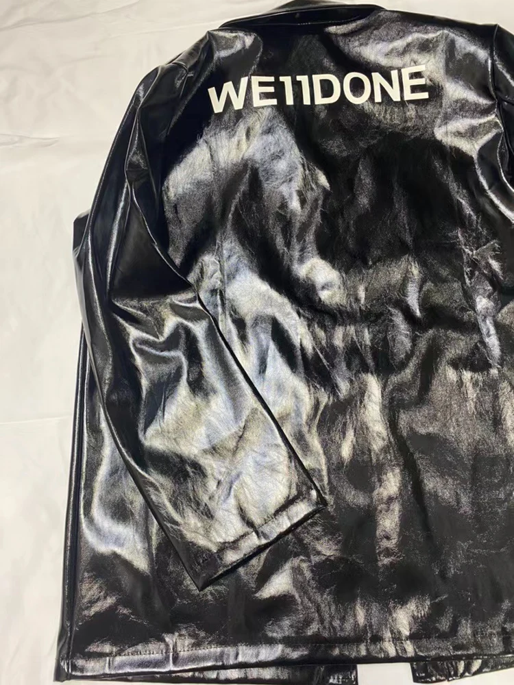 Autumn Loose Leather Jacket Women Black Korean Fashion Long Sleeve Biker Jacket Female 2022 Winter Streetwear Pockets Chic Tops