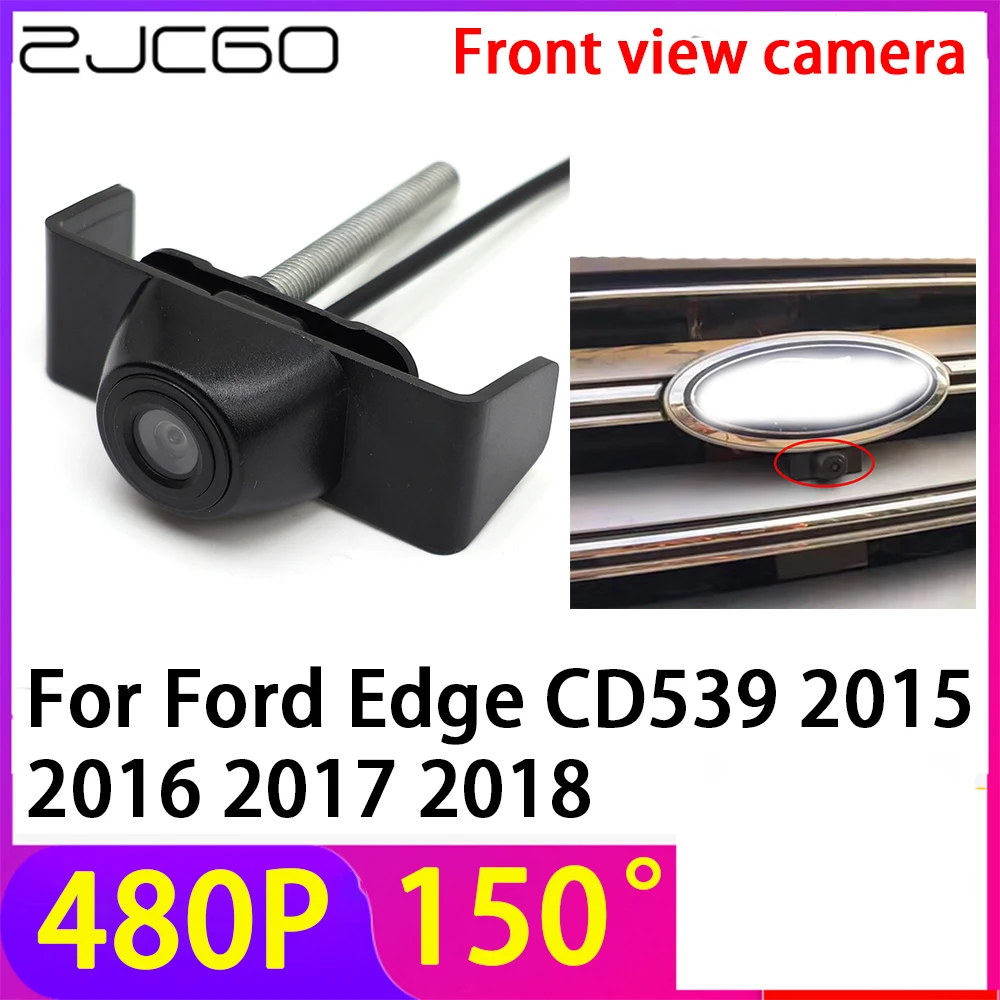 ZJCGO 480P 150 ° логотип автомобильная парковочная камера переднего вида водонепроницаемая для Ford Edge CD539 2015 2016 2017 2018