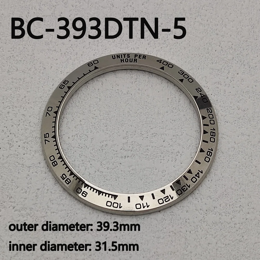 Daytona Bezel Sloped Metal Ceramic Bezel Insert 39.3*mm*31.3mm For Daytona Watch Parts