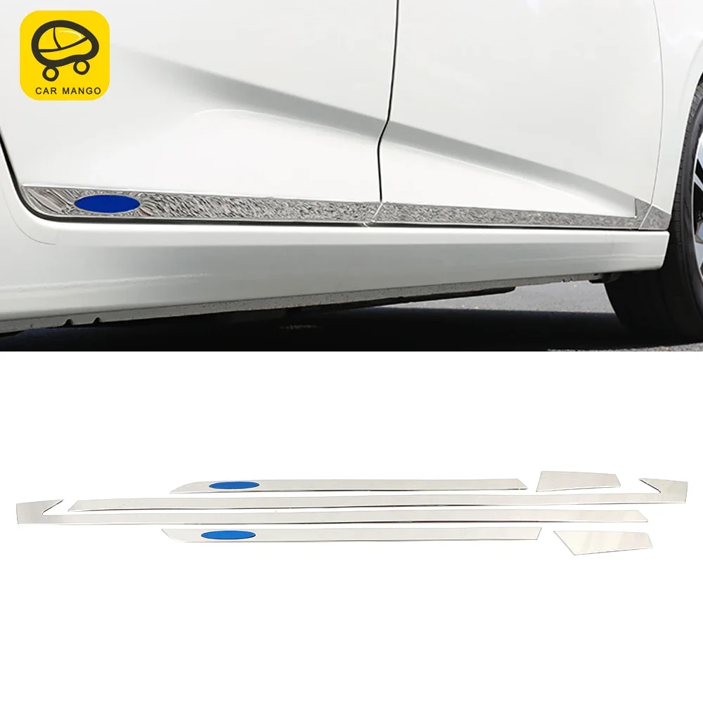 

CarManGo Car Accessories Door Gate Side Chrome Pad Cover Trim Sticker Frame Decoration for Nissan Sylphy Sentra B18 2019-2021