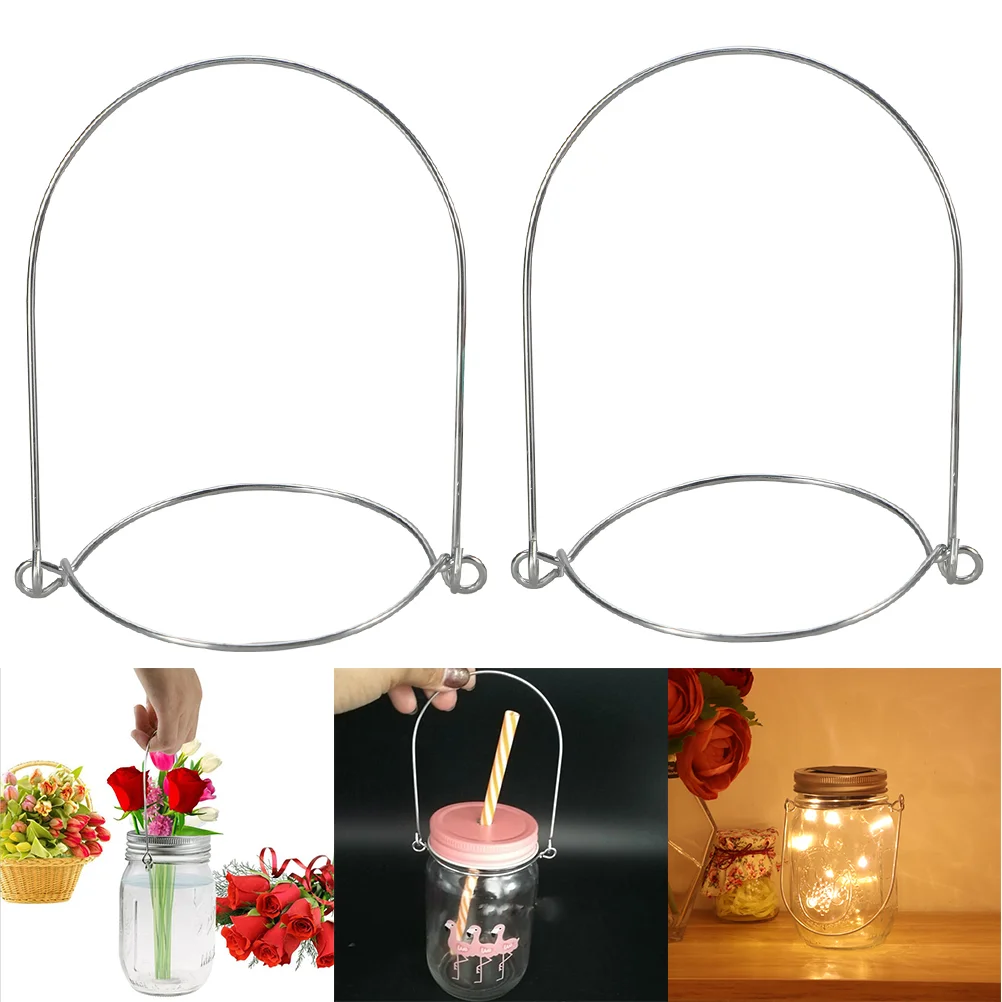 

Jar Mason Wire Hooks Handle Handles Hanger Hangingpint Canning Hangers Glass Regular Lid Sconces Mouth Hook Steel Tinplate Ring