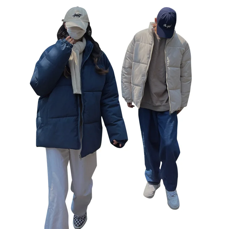 2022 Super Thick Men's and Women's Neutral Style Fashion Trend Handsome Young Cotton Coat Men's Coat