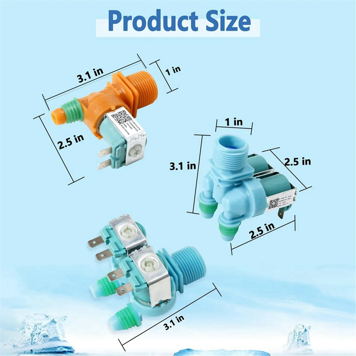 DC62-00311F &amp DC62-30314V впускной клапан для стиральной машины Samsung заменить AP5966624 PS11719654