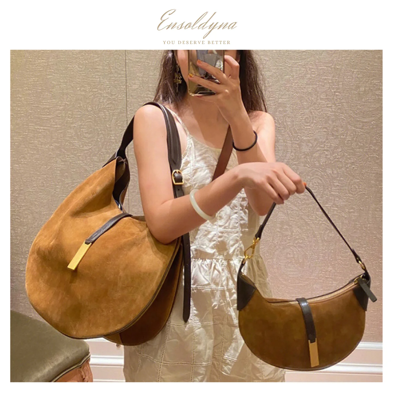 

Ensoldyna Hers Bag Retro Casual Women Totes Lady Shoulder Messenger Bags Women Luxury Designed Bag Genuine Leather Luxury Bags